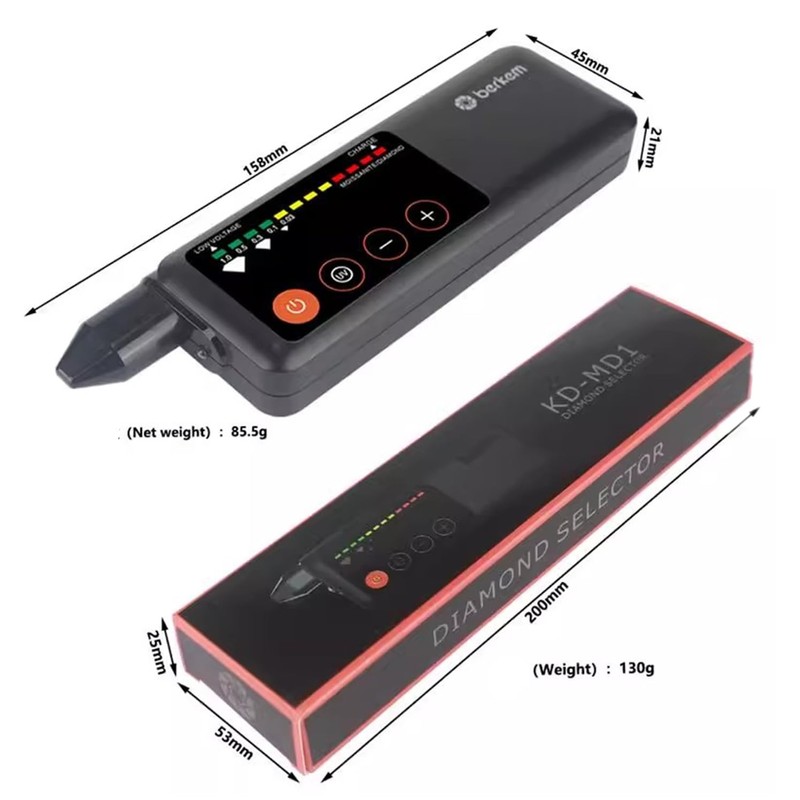 Rechargeable Professional Diamond Tester Pen with UV Light,Rechargeable Diamond Tester