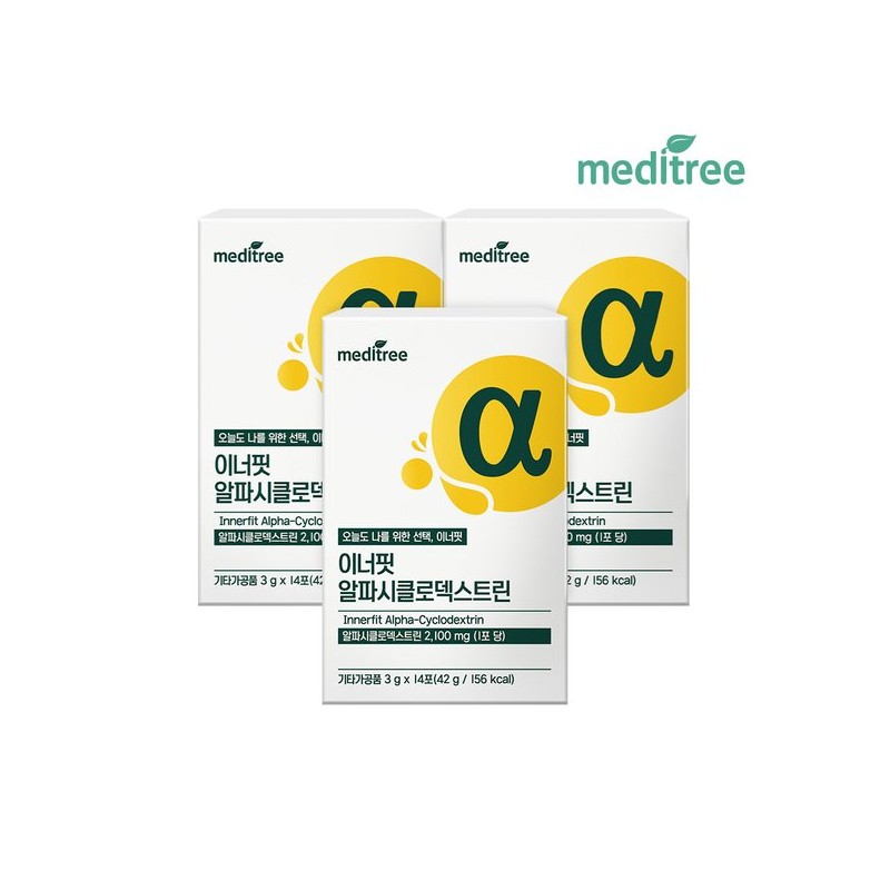 Meditree 메디트리 이너핏 알파시클로덱스트린 3박스 Meditree Innerfit Alpha-Cyclodextrin 3 Boxes