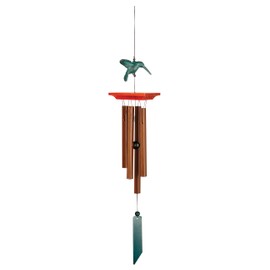Woodstock Chimes Signature Collection, Woodstock Habitats, Hummingbird, 25'' Habitats and Nature Wind Chimes for Outdoor, Patio, Home or Garden Décor (HH)
