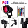COB Landscape Spotlights RGB Colorful Lighting with Ground Spike Remote