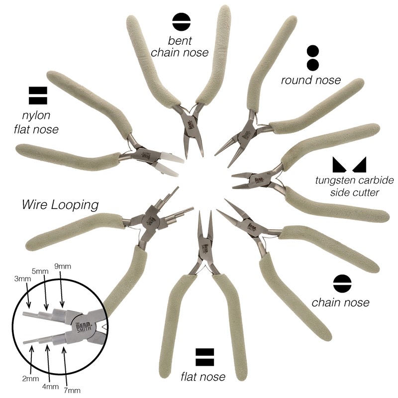 The Beadsmith Wire Elements Tool Set - 7-Piece Kit: Round