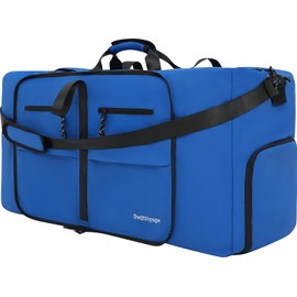 Foldable Duffle Bag Travel Large Collapsible 100l Bags Packable Foldie Expandable Men Women Maletas de Viaje para Traveling Luggage Folding Duffel extra Size Versatile Camping Use heavy duty tent