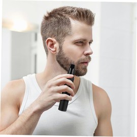 Beaupretty 1 Set Electric Nose Hair Trimmer Portable Hair Cleaning Tool for Personal Care Ergonomic Non Slip Handle Safe Lightweight Convenient for Home Use Black