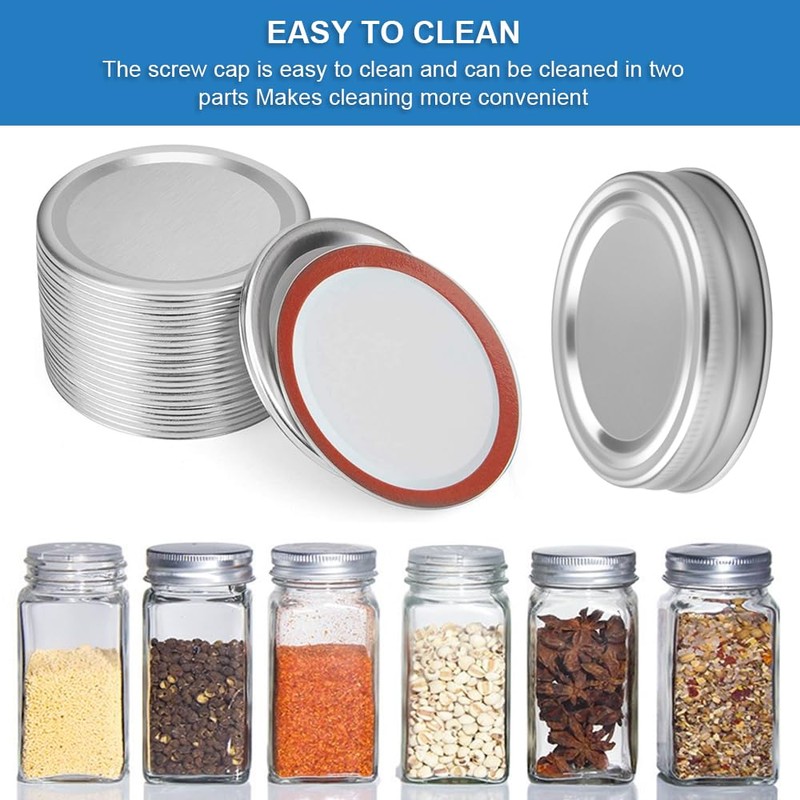 Mason Jar Lids, Pack of 10, 86 mm Screw Cap