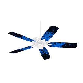 HEX Blue - Ceiling Fan Skin Kit fits most 42 inch fans (FAN and BLADES SOLD SEPARATELY)