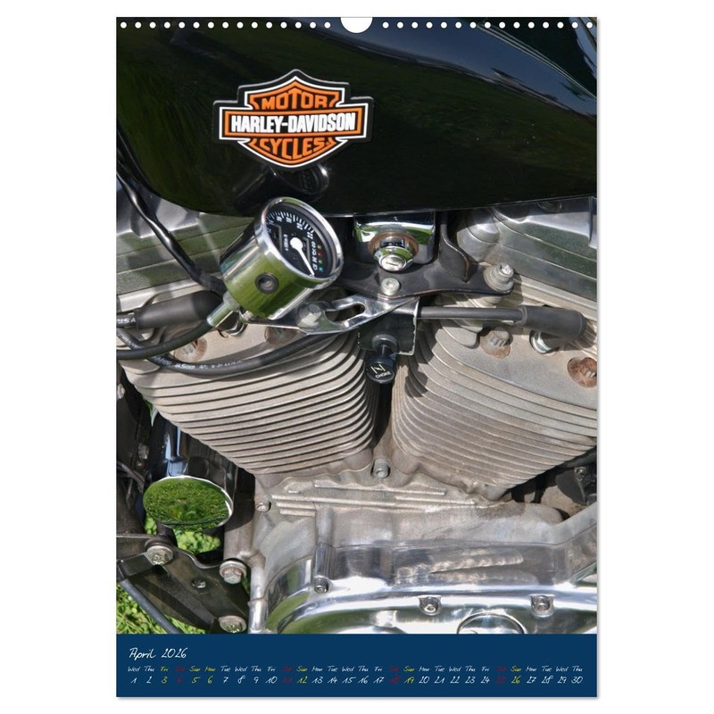 Harley Davidson in Details (Wall Calendar 2026 DIN A3 Portrait),