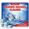 Washing Machine Cleaner Tablets 24 Pack - Deep Cleaning &