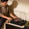 Bluetooth Turntable Vinyl Record Player, 3-Speed Record Player with Built-in