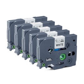 Label Orison 5PK 1/2 inch Label Maker Tape Compatible with Brother P-Touch TZ TZe-231 TZe 231 Standard Laminated Cassette TZo231 Black on White 12mm 0.47x26.2 Feet (8m)