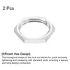 sourcing map G1 Pipe Fitting Hex Thin Lock Nut, Locknut