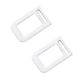 Seat Belt, Canceller, For Cars, 2 Pieces, Alarm Noise Cancellation, Blocks Convenient, Comfortable, General Purpose, Car Accessories, Convenient Goods, Seat Belt, Auxiliary Belt, Silver