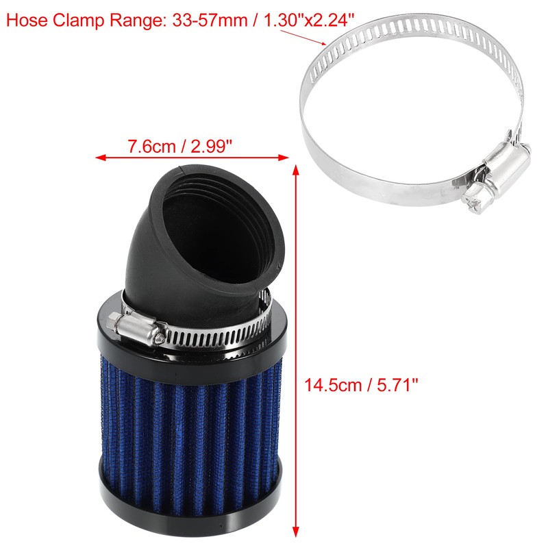 A ABSOPRO Motorcycle Air Filter Universal 28 mm to 48