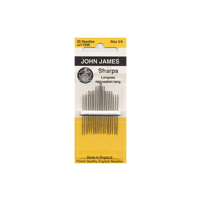 Colonial Needle Sharps Hand Needles-Size 3/9 20/Pkg