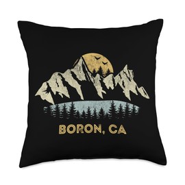 Boron California Mountain Sunset Sunrise CA Throw Pillow