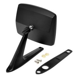 Outside Mirror Satin Black Driver or Passenger Side For 1971-1980 International Harvester Scout II
