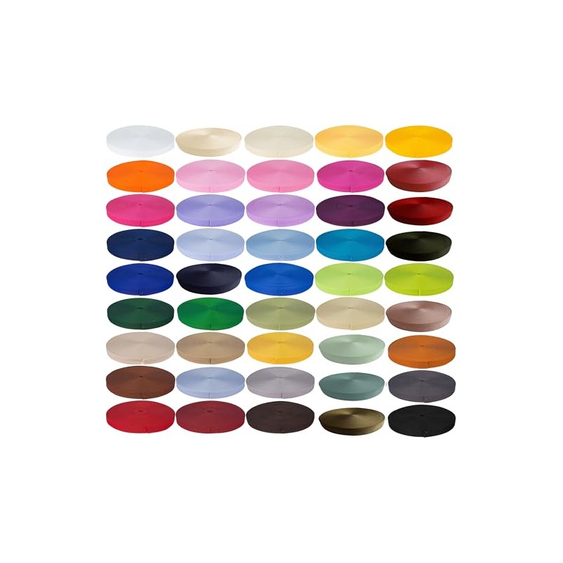 KBBB Webbing 2m or 5m Long - 50 Colours Widths