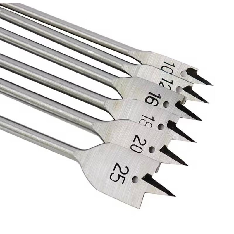 wood Drill Bit Set, 6 Pieces, 10,12,16,18,20,25mm Sizes, Hex Shank,