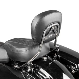 Mofun Street Glide Sissy Bar Passenger Detachable Backrest Compatible with Harley Touring Road King Road Electra Glide 2009-2025 Chrome