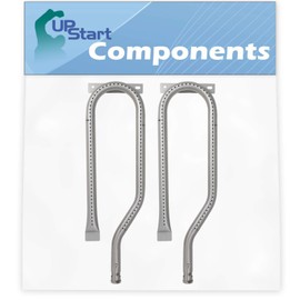UpStart Components 2-Pack BBQ Gas Grill Tube Burner Replacement Parts for Jenn Air 730-0337 - Compatible Barbeque 15 3/4" Stainless Steel Pipe Burners