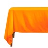 Plain Cotton Orange Tablecloth, 54 x 90 Inches