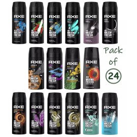 AXE 24 Pack of AXE Body Spray Deodorant Mix Within The Available Kinds (24X150ML)