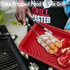 KAQAHIDO Grilling Deep Prep and Serve Trays, BBQ Platter for