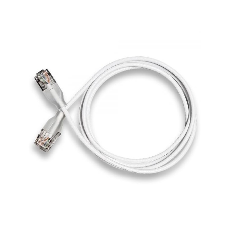 Wantec Patchkabel UTP CAT6a eGlow d=2,8mm 3,00m weiß