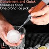 Ice Pick set of 2-7.24 Inch and 6.8Inch Stainless Steel