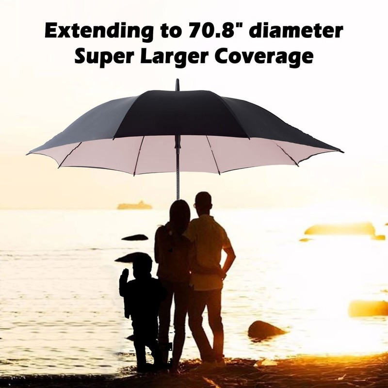 LANBRELLA Golf Umbrella Extra Large Oversize 80 Inch Windproof Stick