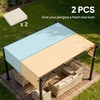 Outsunny 2 PCS 4 x 16ft Pergola Canopy Replacement, UV
