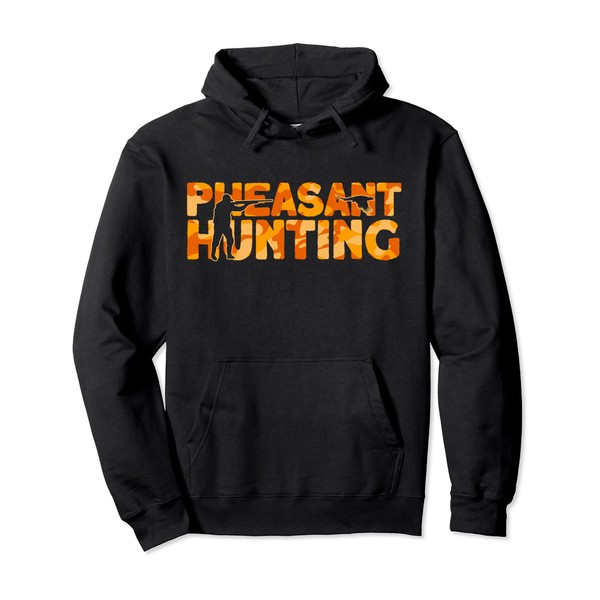 Pheasant Hunter Orange Camouflage Pheasant Hunting Pullover Hoodie