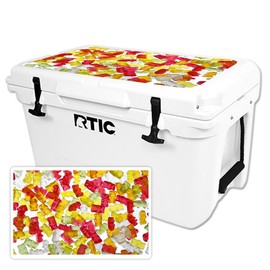 MightySkins Skin Compatible with RTIC 45 Cooler Lid (2016) – Gummy Bears | Protective, Durable, and Unique Vinyl Decal wrap Cover | Easy to Apply, Remove, and Change Styles | Made in The USA