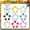 Lenwen 9 Pcs Classic Striped Pool Inner Tubes Pool Tubes