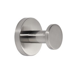 TUNNY 5 Pack Round Towel Hooks-Shiny Nickel Brushed Modern Coat Hooks Shower Towel Hooks for Bathroom Kitchen Home Storage