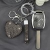 YIKECASE Key Fob Cover with Diamond Keychain Car Key Holder