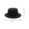 FOIBURELY 6 pcs 5.1" W Black Mini formal hats Miniature