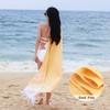 LINENOVA 100% Cotton Turkish Beach Towel 180x100cm, Sand Free Quick