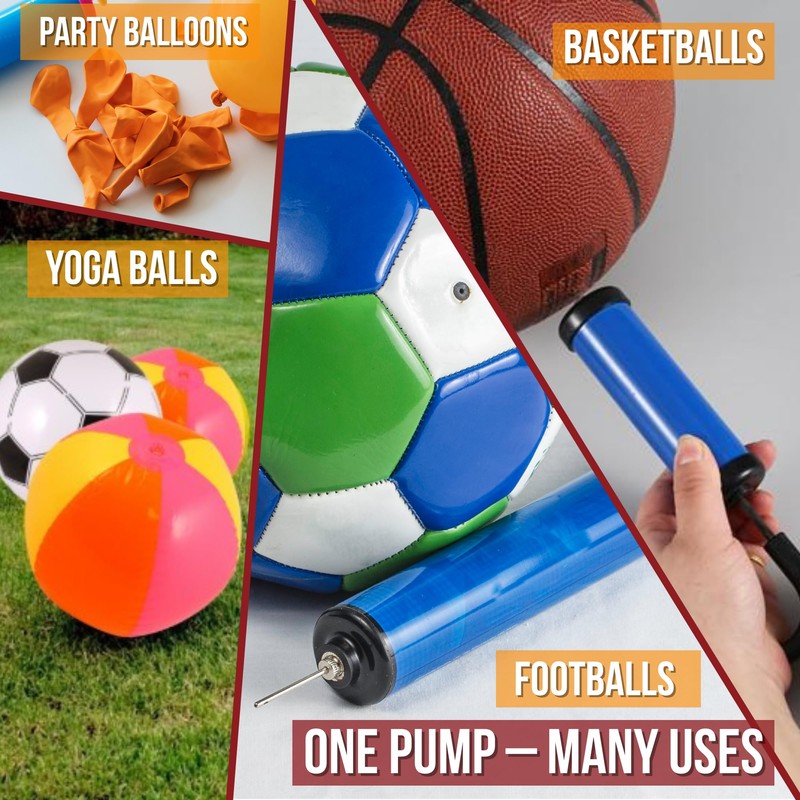 Double Action Sports Pump for Footballs & Inflatables – 20cm