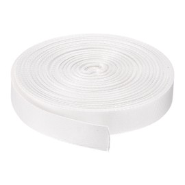 sourcing map Flat Nylon Webbing Strap 1 Inch 30 Yards White for Backpack, Cargo Strap, Luggage-Rack