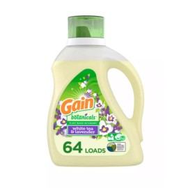 Gain Botanicals White Tea & Lavender HE Laundry Detergent, 64 Loads, 100 Fl. Oz.