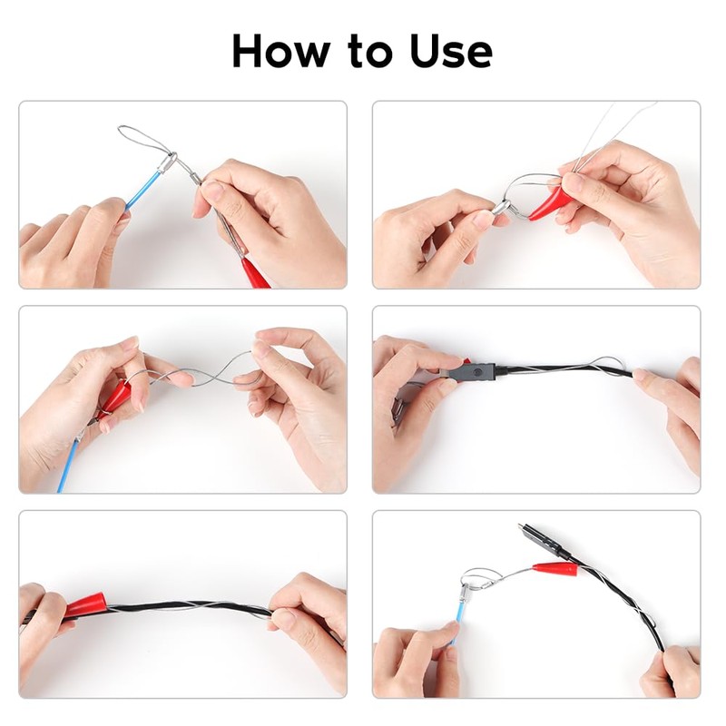 Fish Tape Wire Puller Kit with Borescope Helper - 16.5Ft