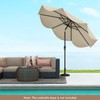 Tangkula 9Ft Patio Umbrella, Outdoor Umbrella with Crank Handle, Push