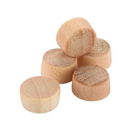 Birch Flat Head Screw Hole Plugs 3/8" - 15 Pack
