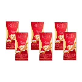 RED Delight Caramelized White Chocolate, Made with No Added Sugar, Fewer Calories and Less Fat, Full Size Bars, Pack of 6