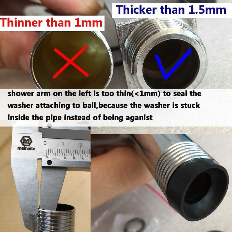 Shower head Swivel adapter,ball joint povit for overhead/handheld shower head,shower