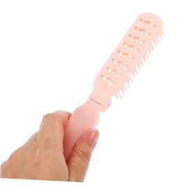 NOLITOY 2pcs Hair Styling Comb Brush and Comb Set Vented Detangler Portable Foldable Hair Brush Small Travel Hairbrush Compact Combs for Women