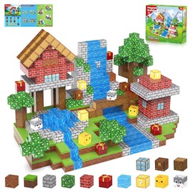 Magnetic Blocks 100PCS Magnetic Building Blocks for Kids– Magnet Blocks Cubes Set for Boys Girls 3 4 5 6 7 8 Year Old, Magnetic Cubes Kit, STEM Magnet Building Set