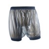 Haian Unisex Adult Incontinence Pull-on Plastic Comfort Pants (Transparent Black,