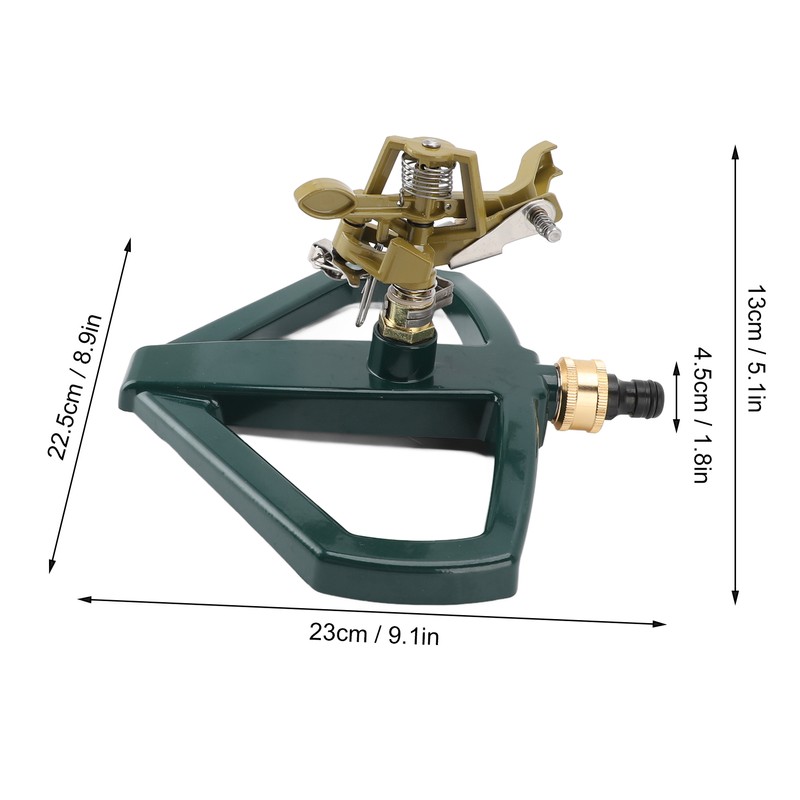 Rotating Sprinkler for Yard Lawn 360 Degree Rotation Adjustable Large