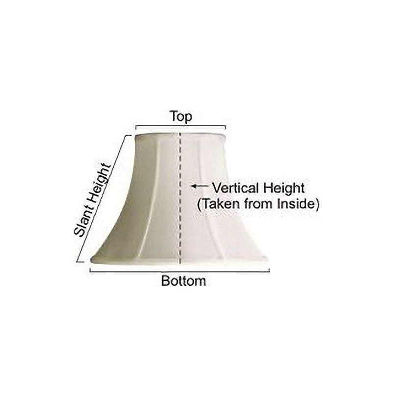 Upgradelights Tan Leatherette 10 Inch Bell Uno Lampshade (6x10x7.5)